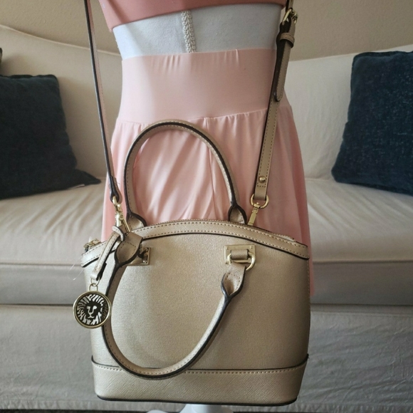 Anne Klein Bags Anne Klein Small Crossbody Bag In Gold Poshmark